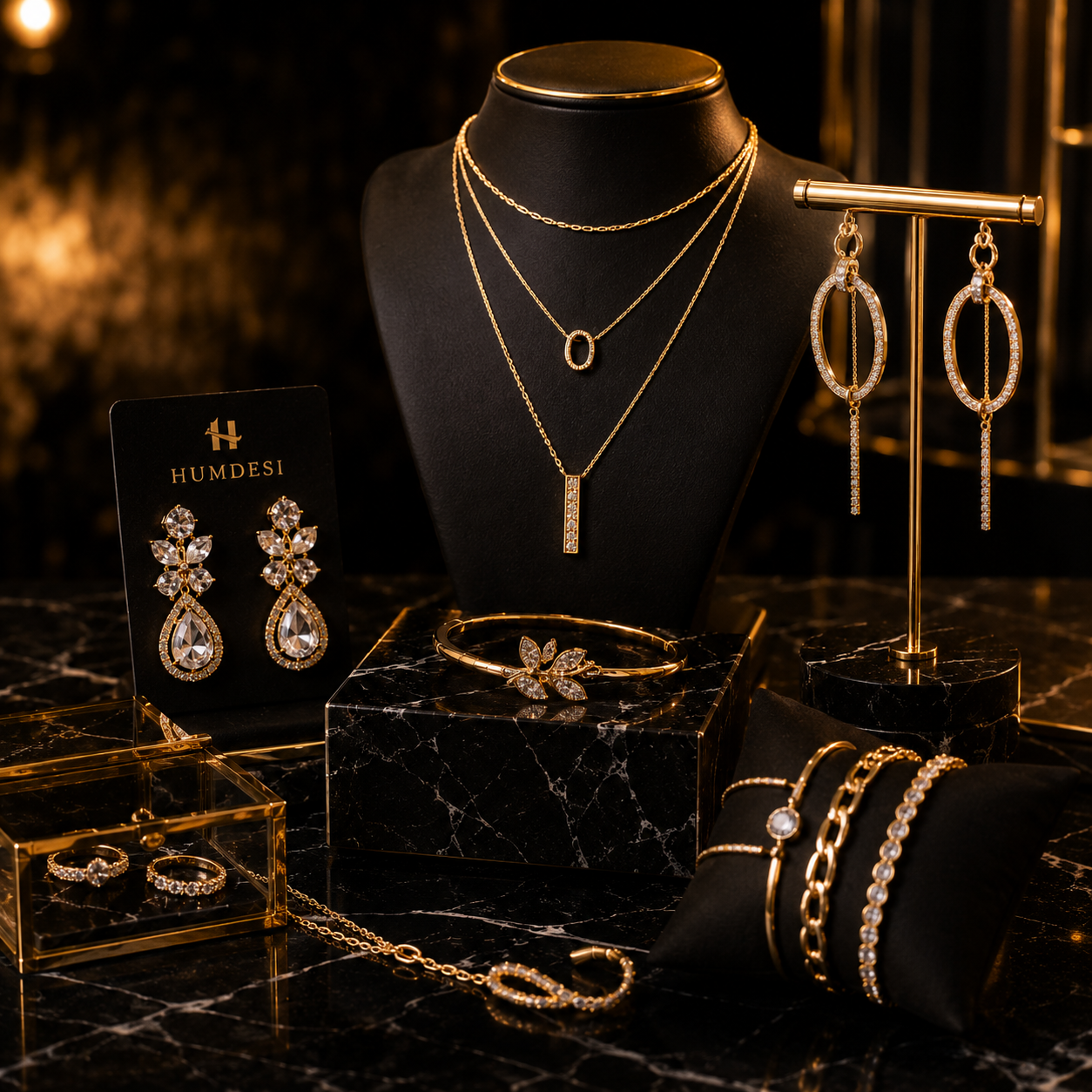 Trendy Earrings & Jewelry