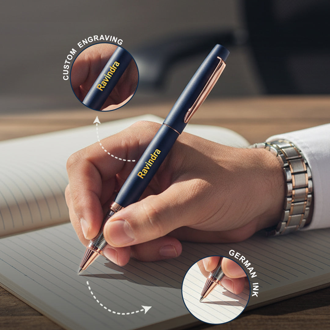 Estilo Personalised Pen - Blue